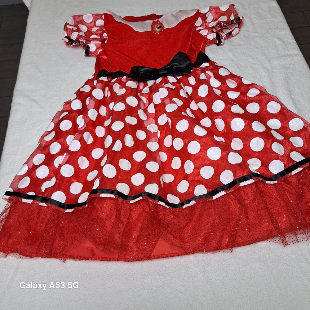 Red Polka Dot Kids Costume Dress Minni Mouse